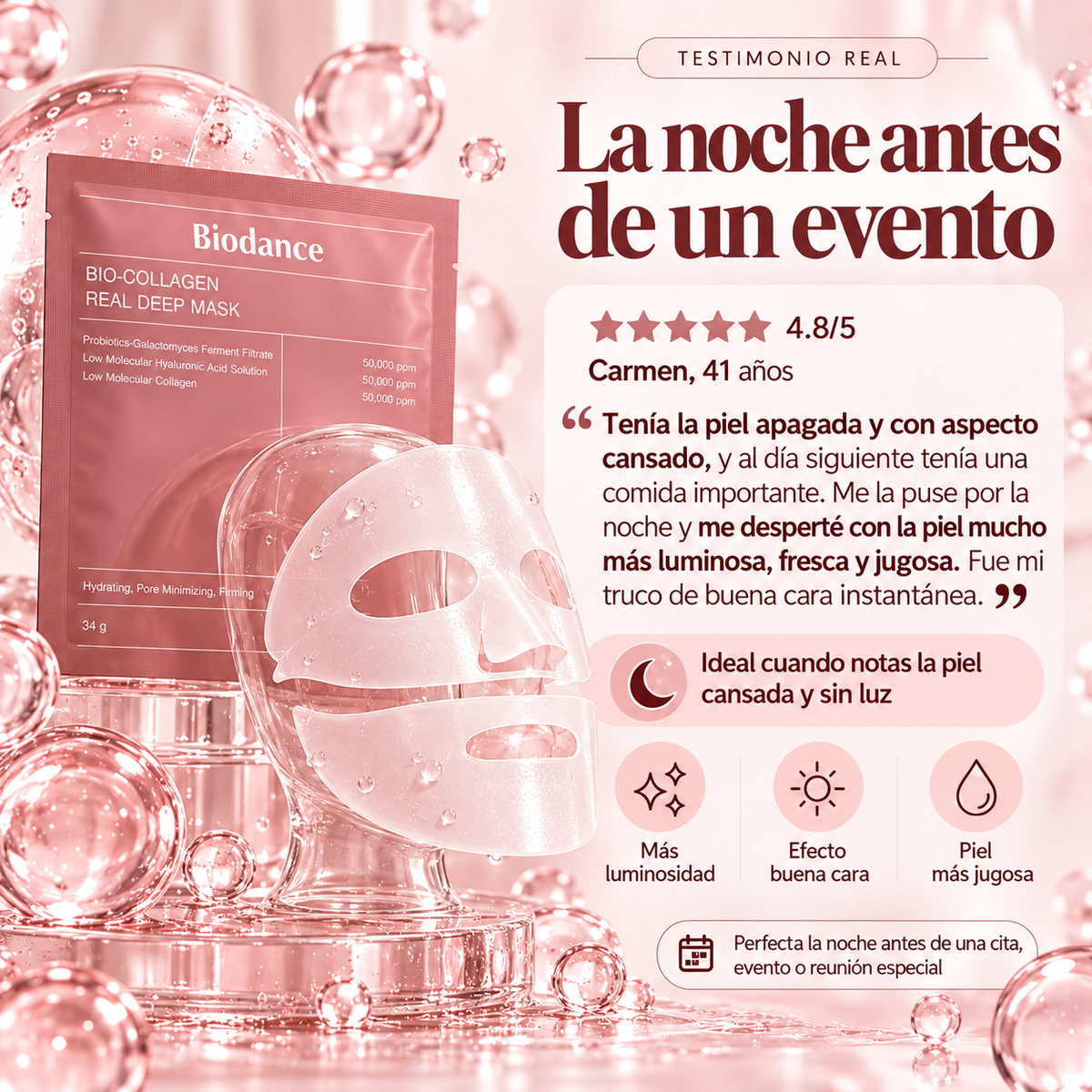 Mascarilla Nocturna de Colágeno Intensiva