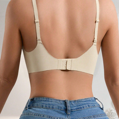 Sujetador push-up sin costuras en V profundo
