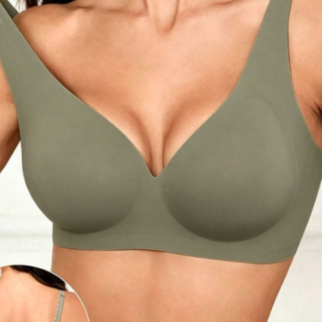 Sujetador push-up sin costuras en V profundo